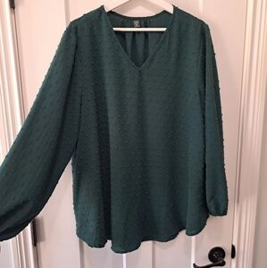 Swiss dot blouse sz 1x